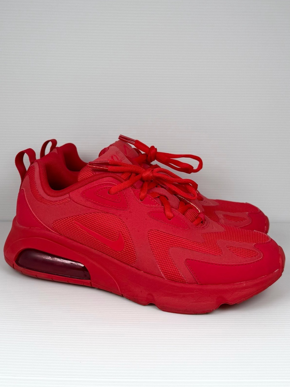 Nike Air Max 200 Triple Red University Red Women’s Sneakers Size 9.5 M Size 8